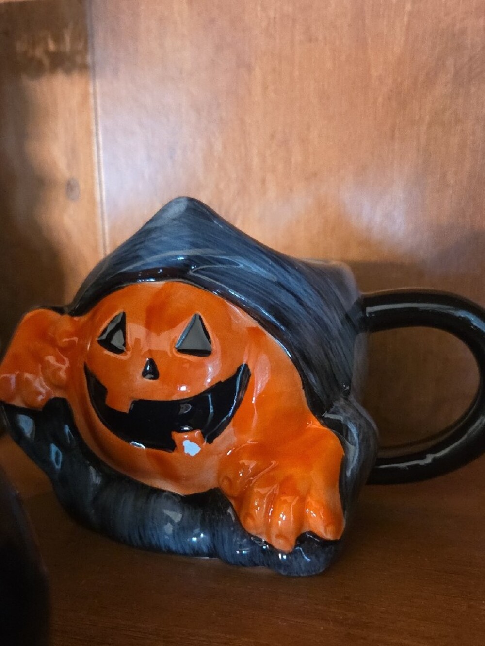 Halloween Pumpkin Ceramic Mug Set Of 3 - Picture 3 of 4